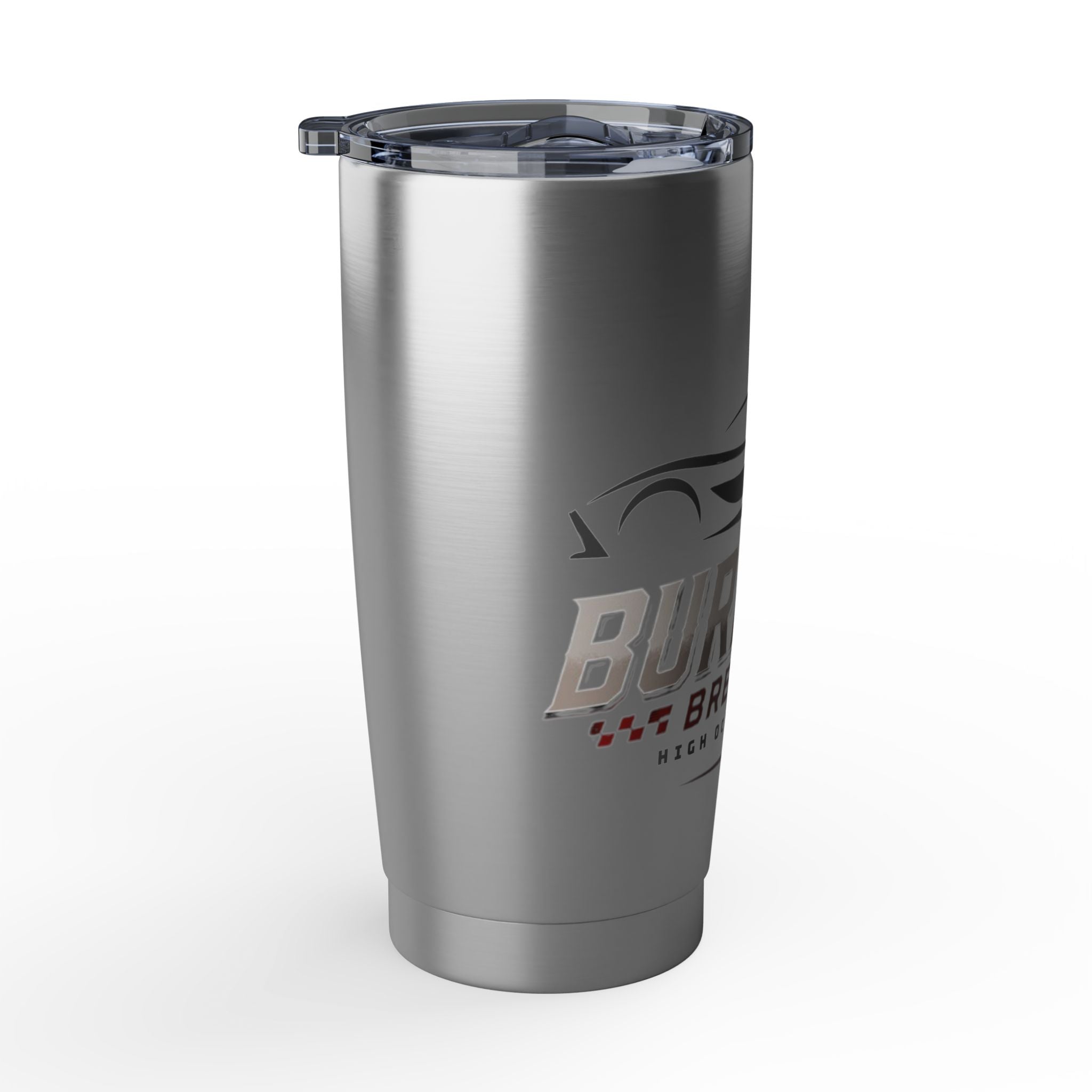 Burnout 20oz Tumbler — Stainless Travel Mug with Burnout Brew Co. Logo