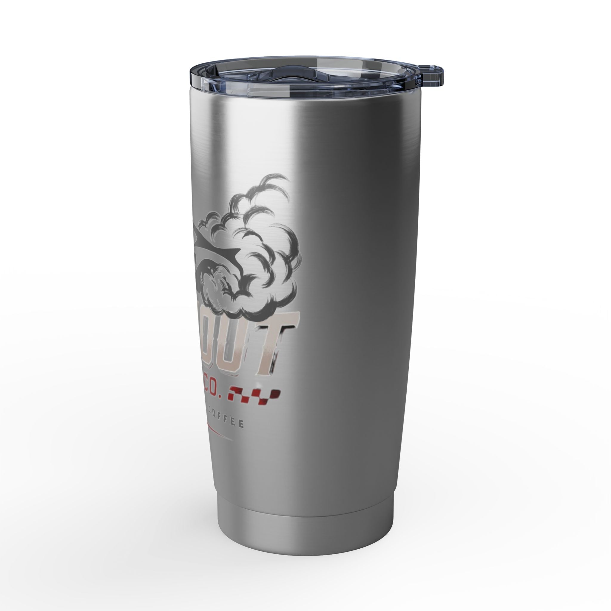 Burnout 20oz Tumbler — Stainless Travel Mug with Burnout Brew Co. Logo