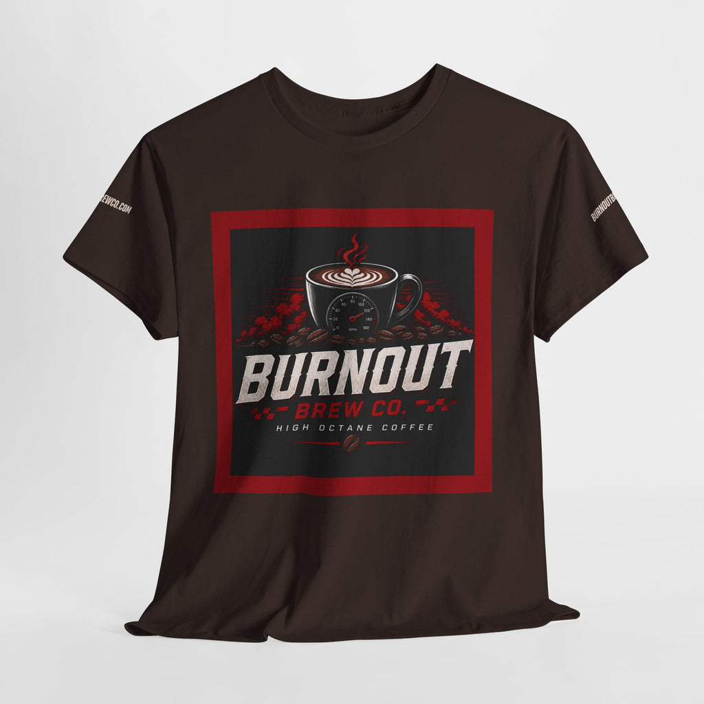 High Octane Coffee T-Shirt — Burnout Brew Co. Logo Tee