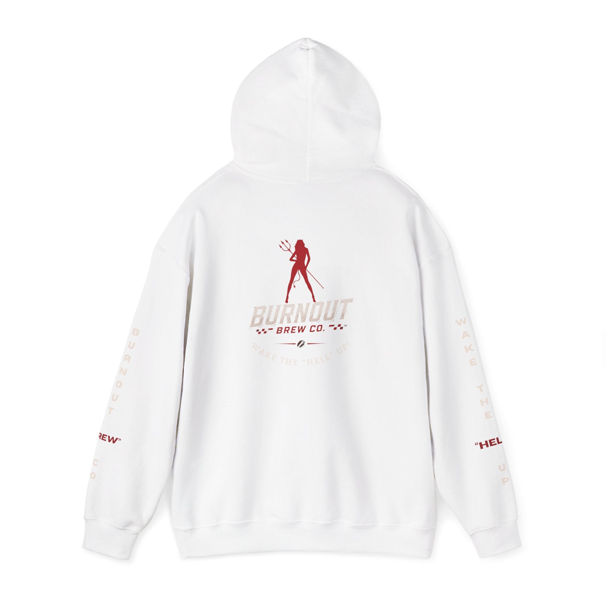 Burnout Brew Co. Hoodie — Coffee Lover Cozy WAKE UP Pullover
