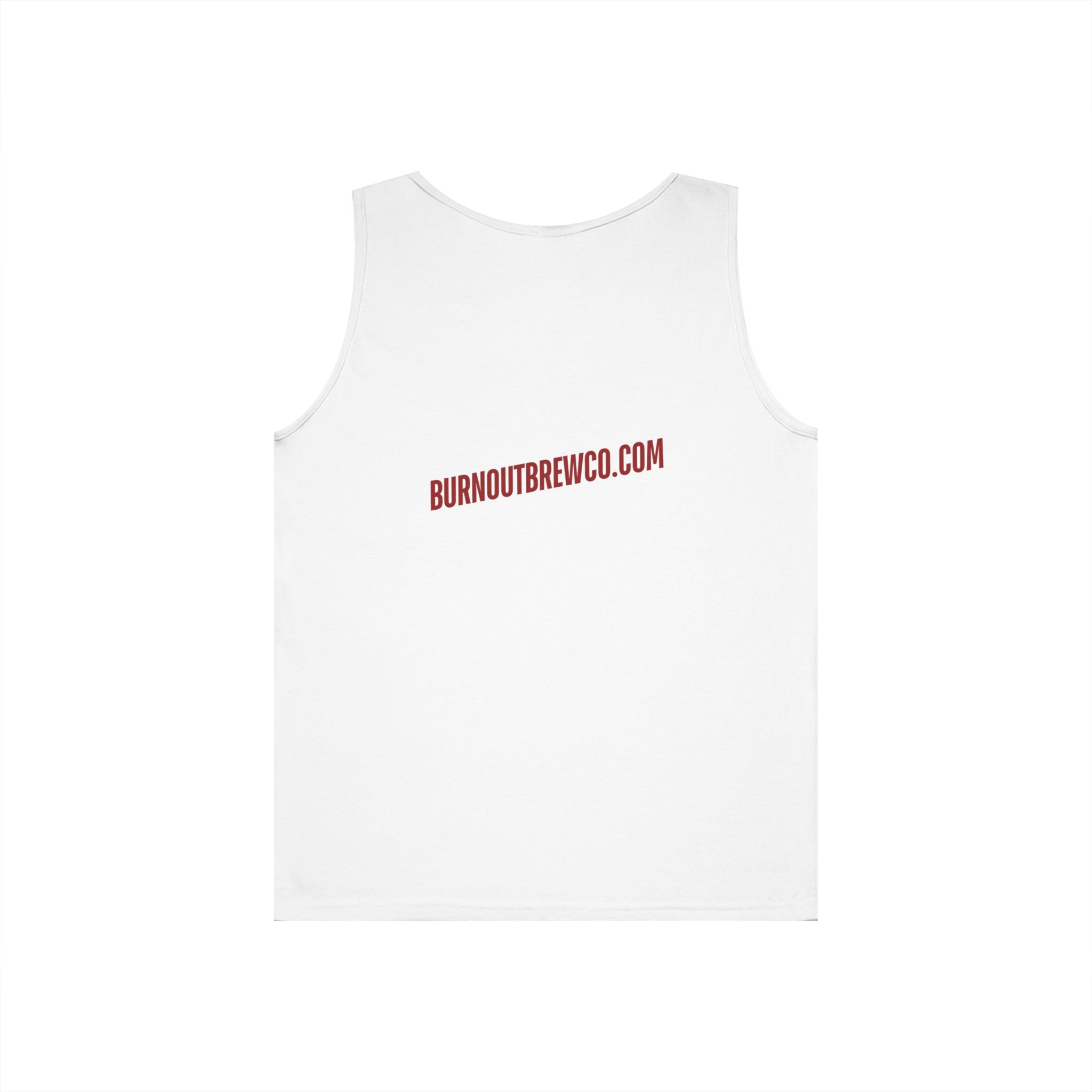Burnout Brew Co. Tank Top — Retro Pinup Logo Shirt