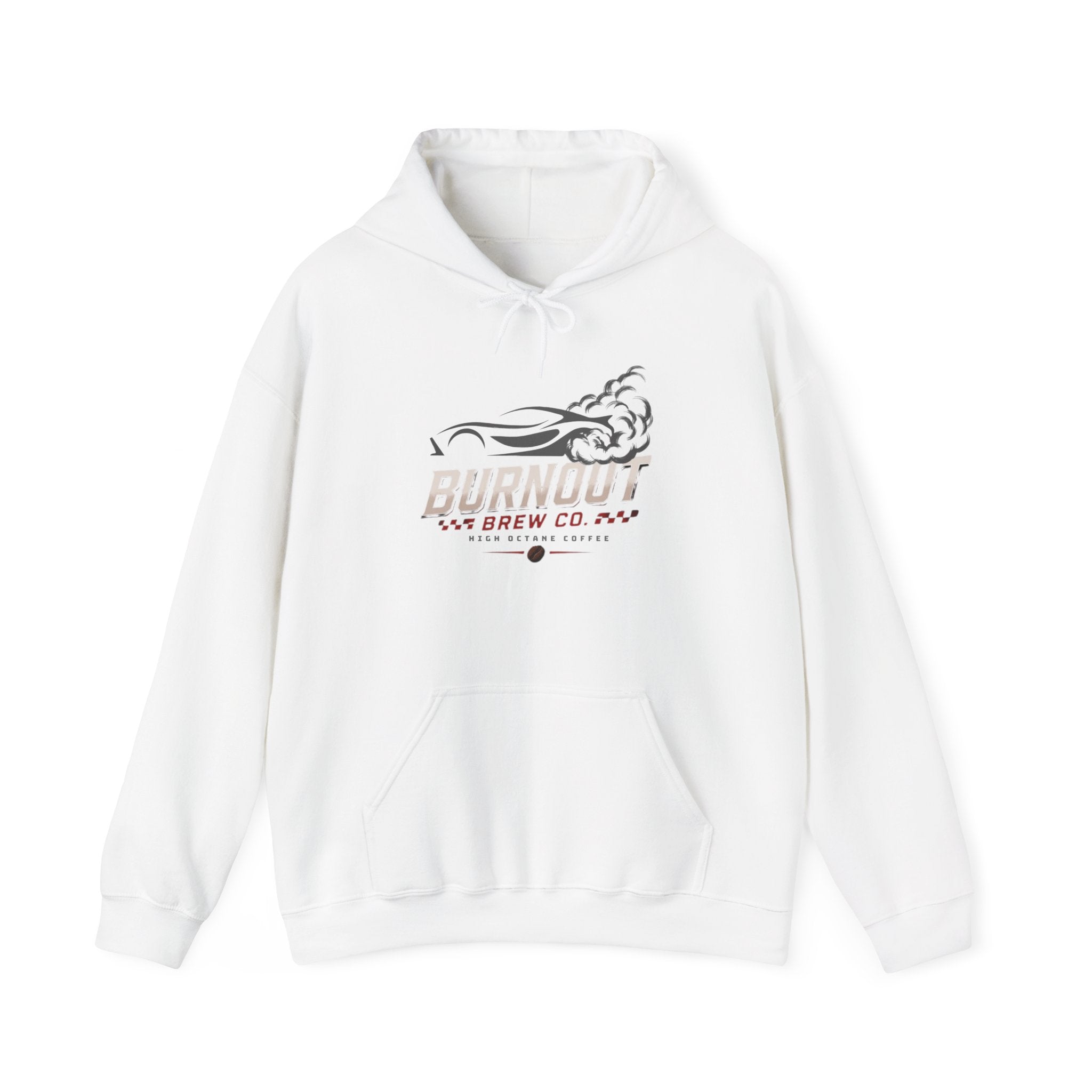Hoodie — Burnout Brew Co. Logo Pullover (Burnout Car Graphic)
