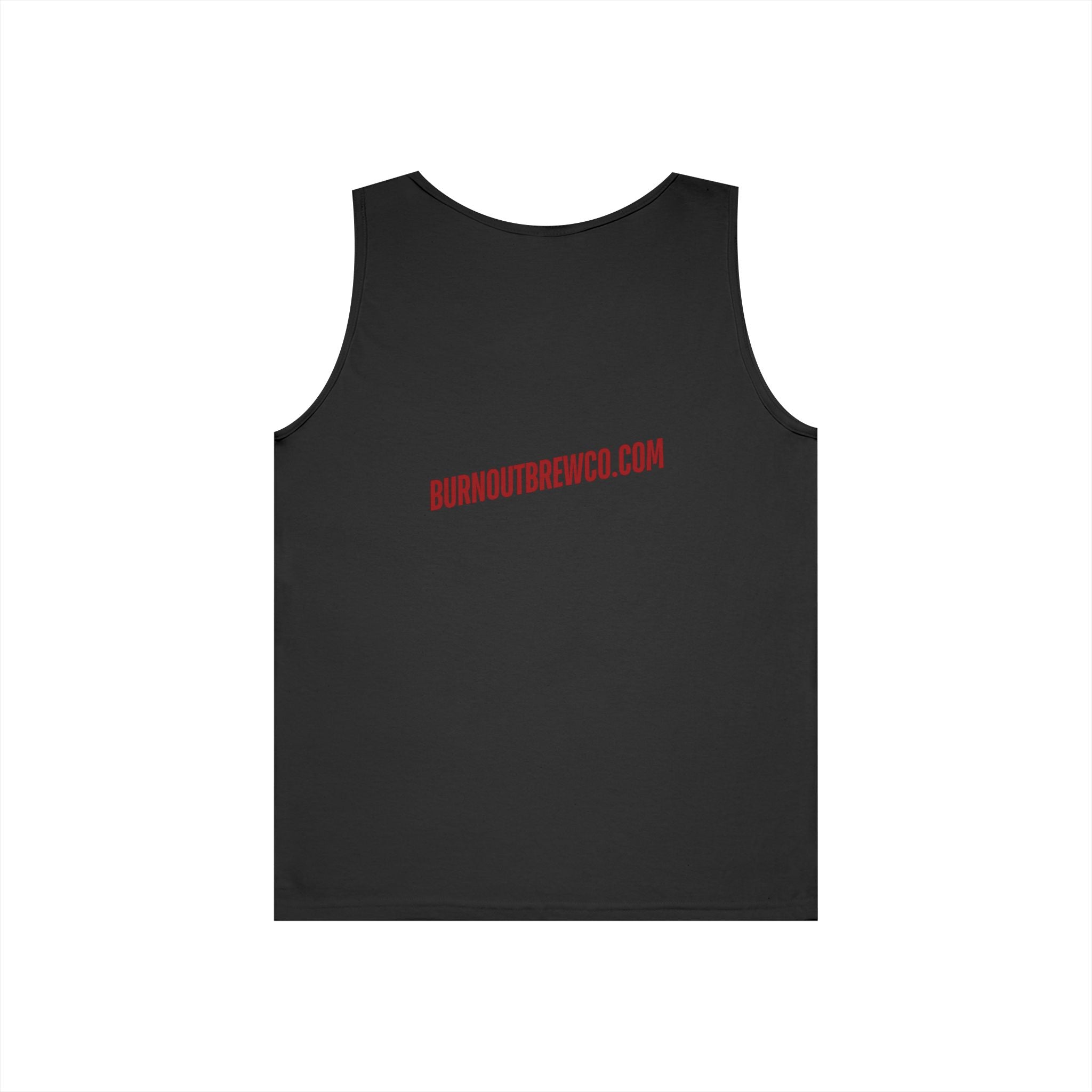 Burnout Brew Co. Tank Top — Retro Pinup Logo Shirt