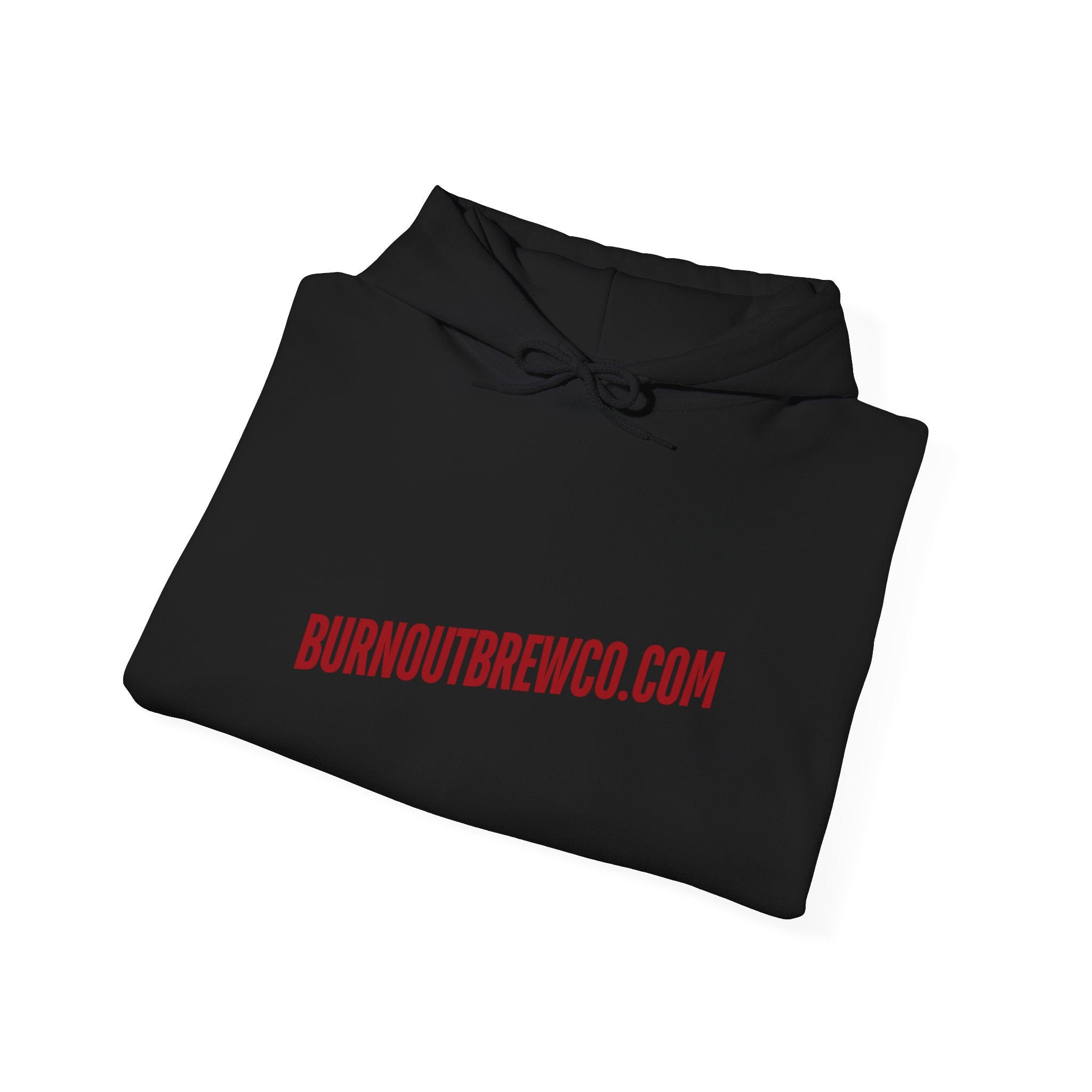 Burnout Brew Co. Hoodie — Coffee Shop Logo Pullover