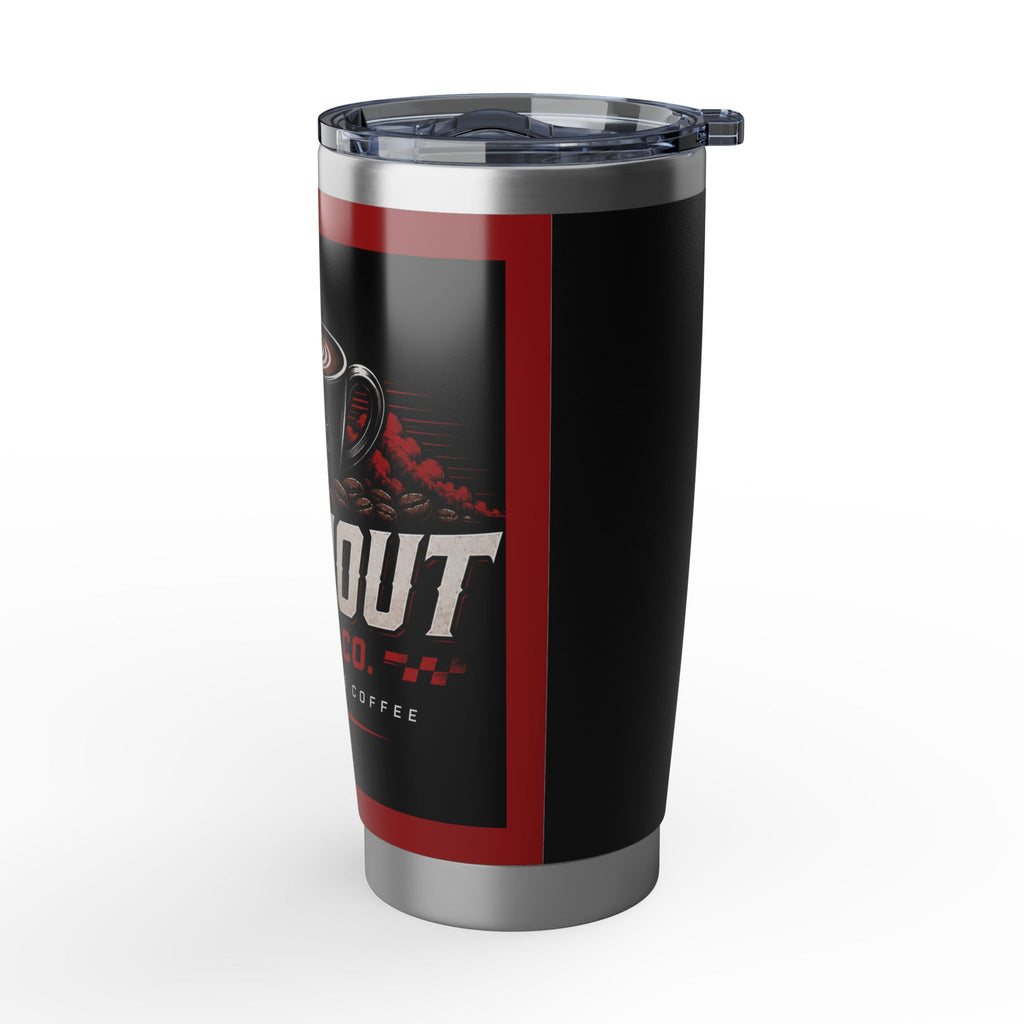 Coffee Tumbler — "Burnout Brew Co." Insulated 20oz Travel Mug