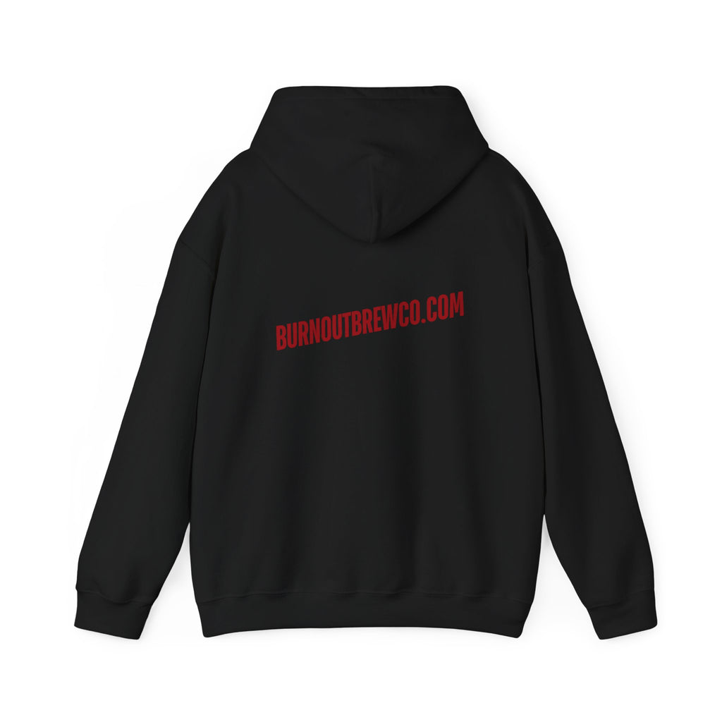 Hoodie — Burnout Brew Co. Logo Pullover (Burnout Car Graphic)