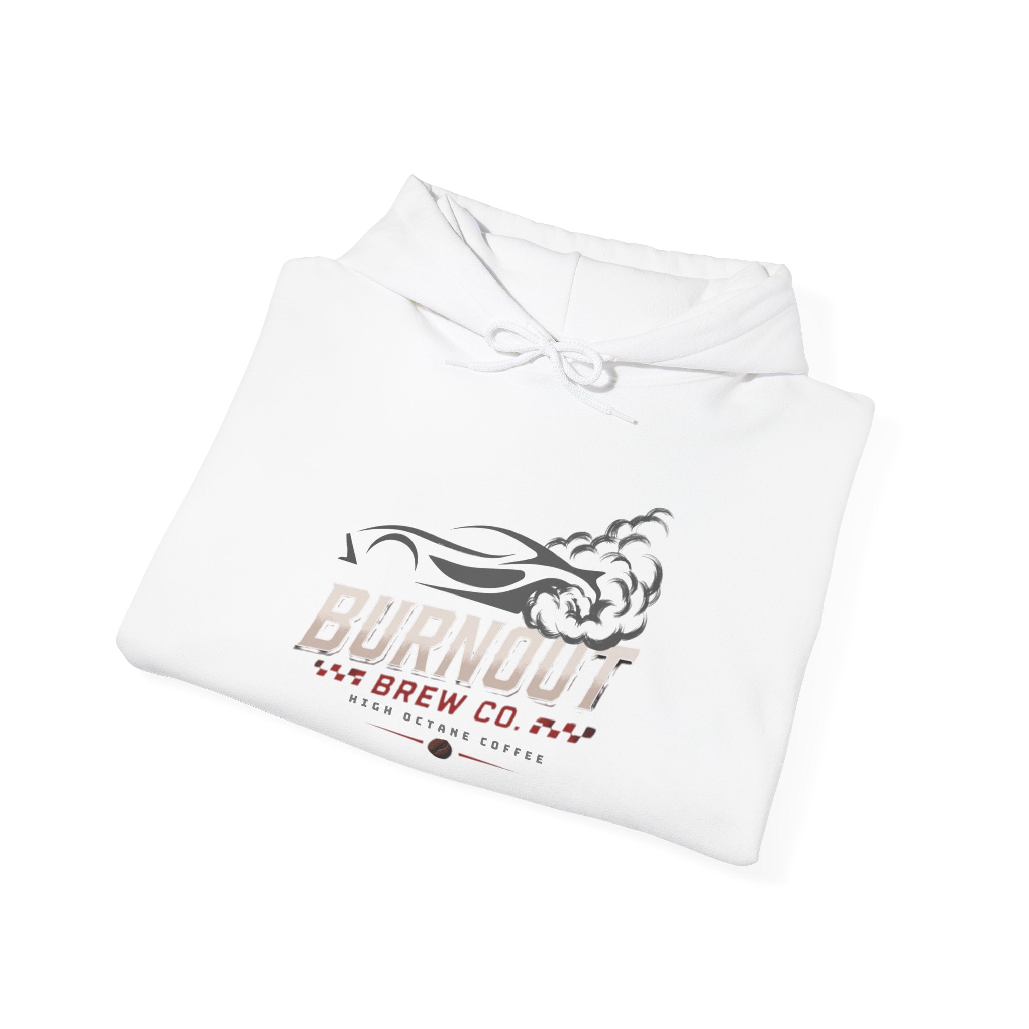 Hoodie — Burnout Brew Co. Logo Pullover (Burnout Car Graphic)