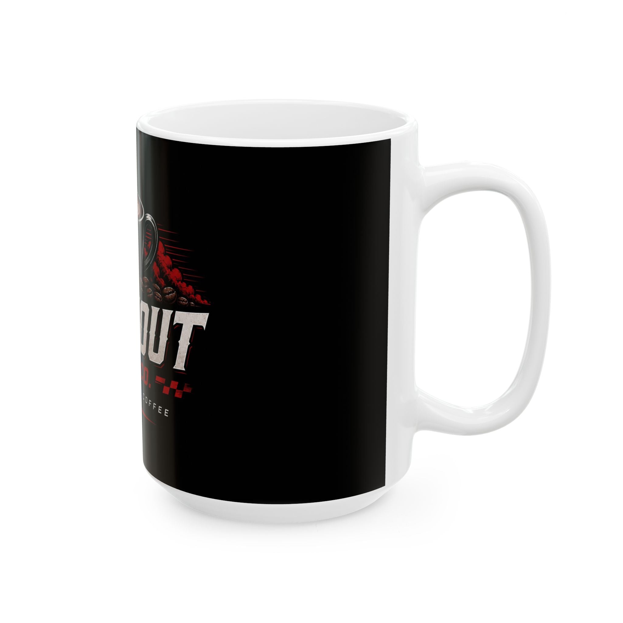 Ceramic Mug Black - "Burnout Brew Co." (11oz/15oz)