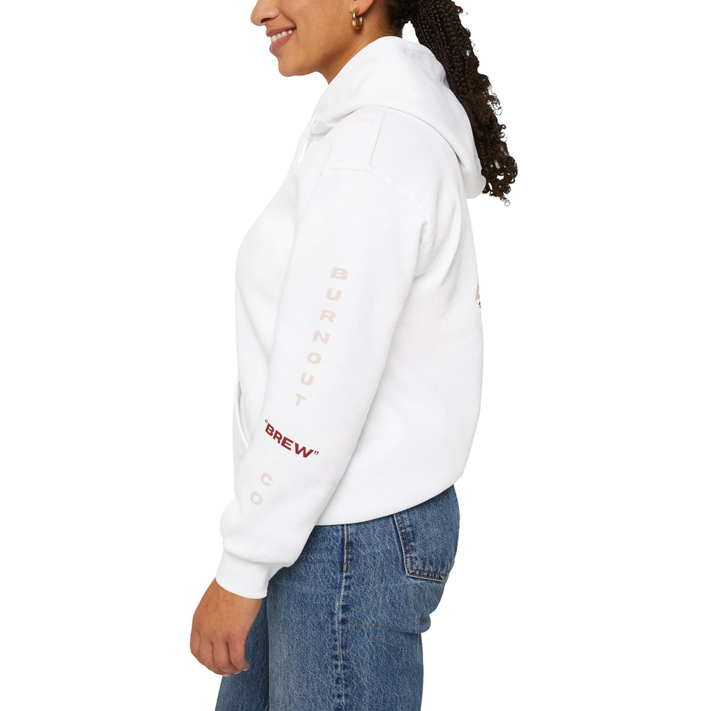 Burnout Brew Co. Hoodie — Coffee Lover Cozy WAKE UP Pullover