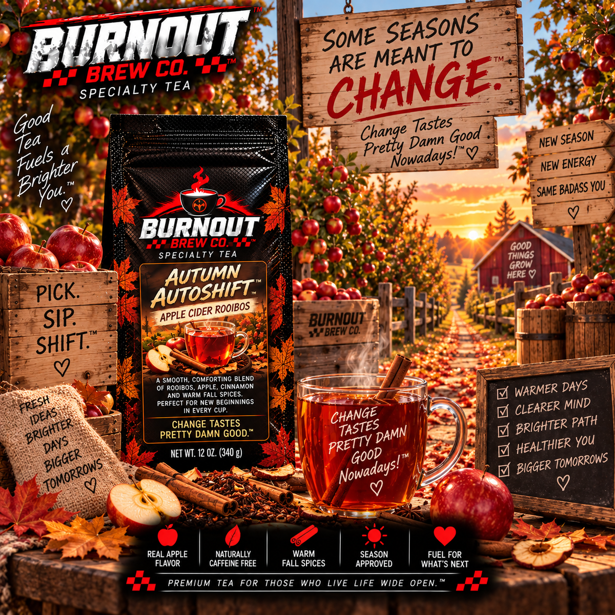 Autumn Autoshift ~ Apple Cider Rooibos