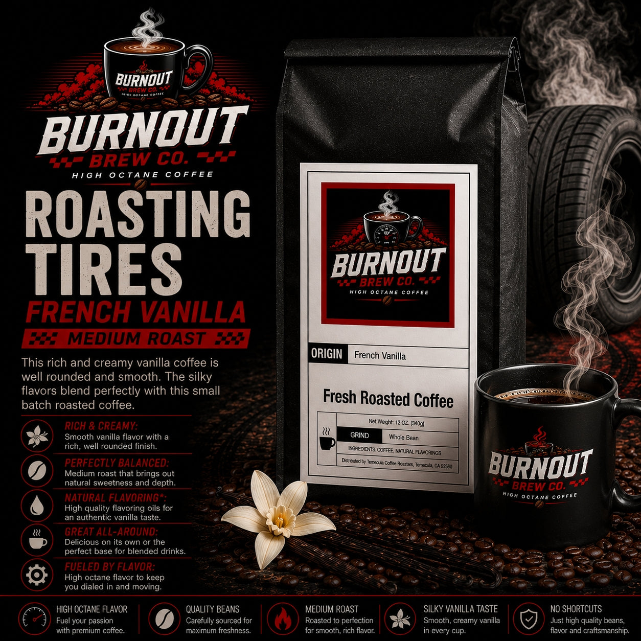 Roasting Tires ~ French Vanilla