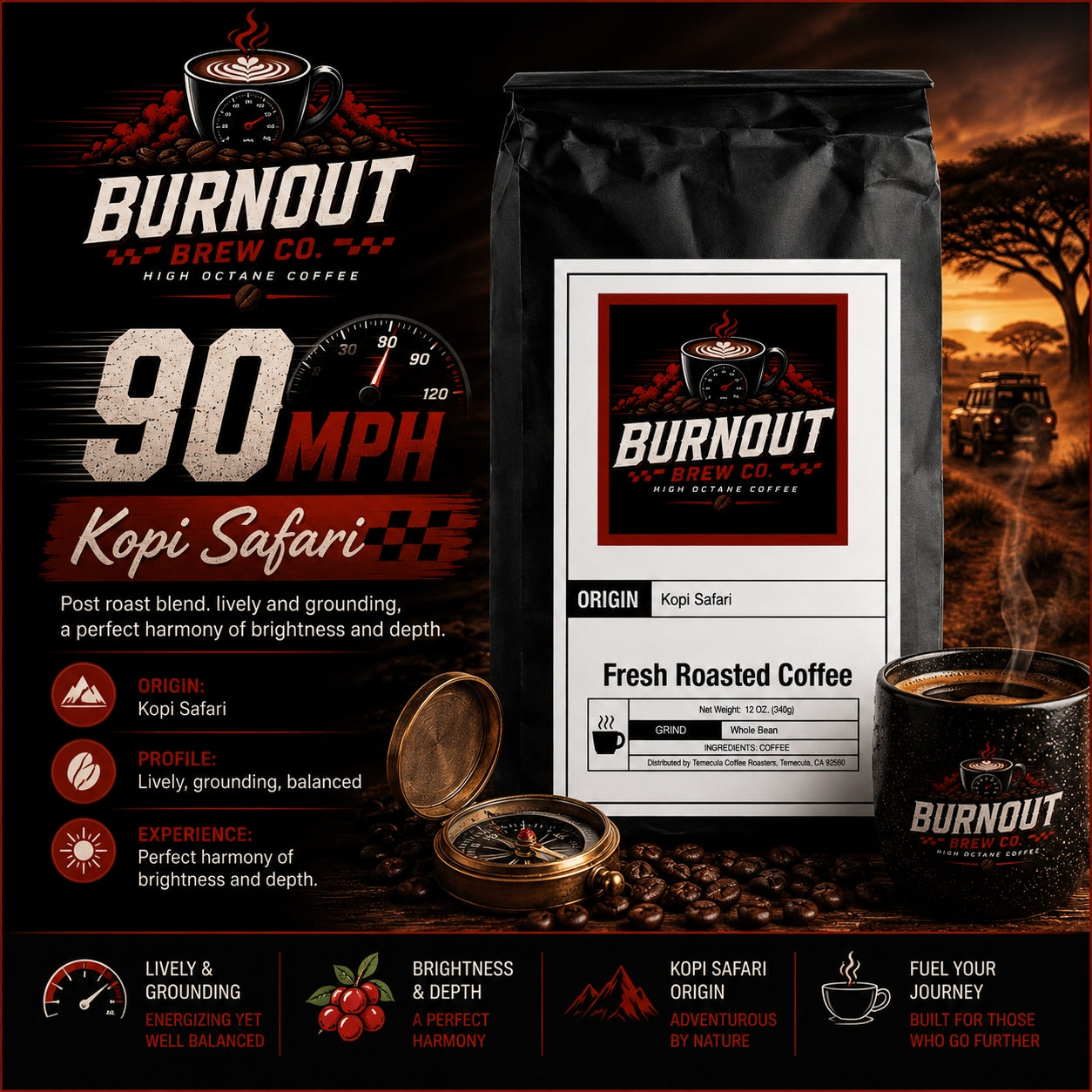 90 MPH ~ Kopi Safari