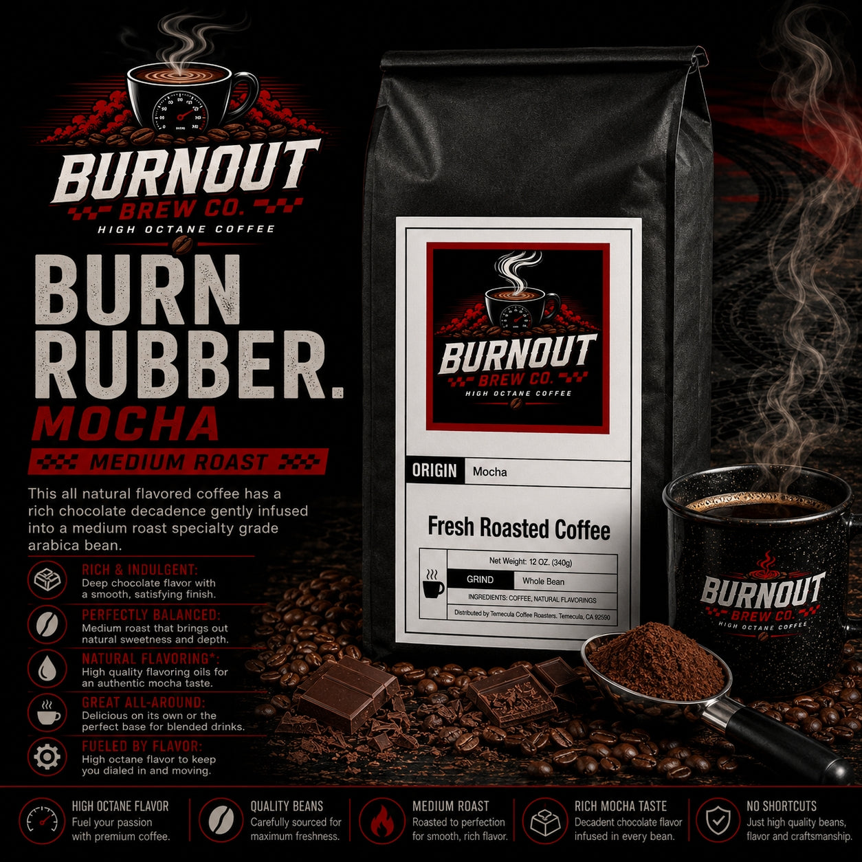 Burn Rubber ~ Mocha