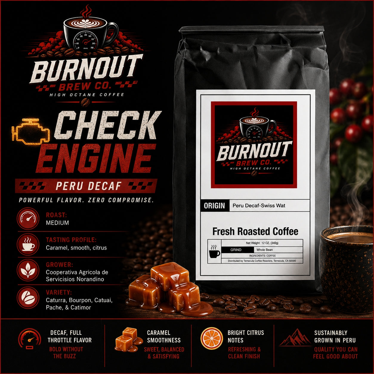 Check Engine ~ Peru Decaf