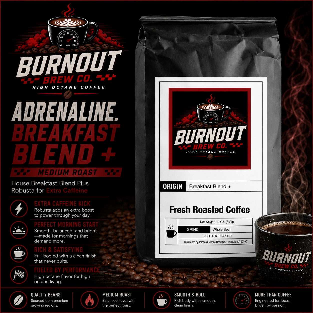 Adrenaline ~ Breakfast Blend +