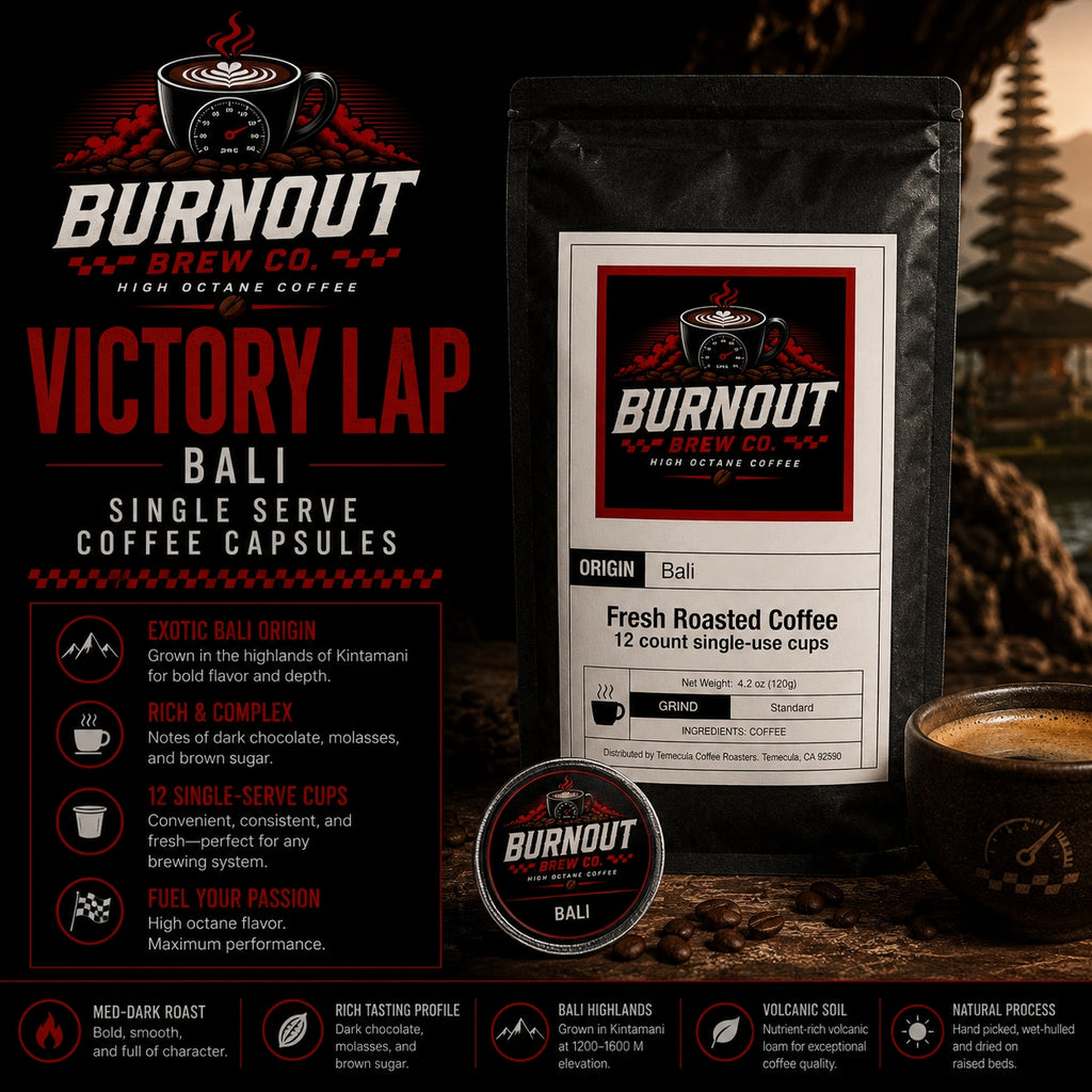 Victory Lap ~ Bali Single Serve Coffee Capsules